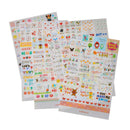 Cute 6 Sheets DIY Word Expression Diary Album Stickers Calendar Card-crapbooking