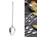 2 In 1 Spoon Fork Long Handle Spoon Fork Outdoor Camping Cutlery Q1S Portab Y8T0