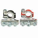 2x Positive & Negative Battery Terminals Connectors Clamps Car Van Motorhom