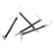 Outdoor Black PU spring rope Elastic Belt Keychain Camping Tool JR