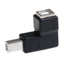 USB 2.0 B Female To USB B Male Right Angle Printer Extension Converter Adapte ï¼D