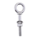 M8 x 40mm Long Lifting Eye Bolts With Washer and Nut - 304 Stainless Steel