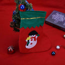 Christmas Tree Santa Claus Snowman Sock Kids Gift Bag Decoration Ornaments