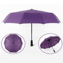 Wind Resistant Three Folding Automatic Umbrella Rain Women Auto Luxury Big