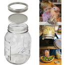 Set of 2 Stainless Steel Sprouting Jar Lid Kit for Superb Ventilation Fit f S9V6
