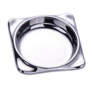 Stainless Seasoning Dish Vinegar Spice Dipping Bowl Appetizers Plate Round