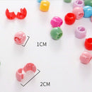 100 PCS Mini Hair Claw Clips For Women Girls Cute Candy Colors Beads HeadweHK ^