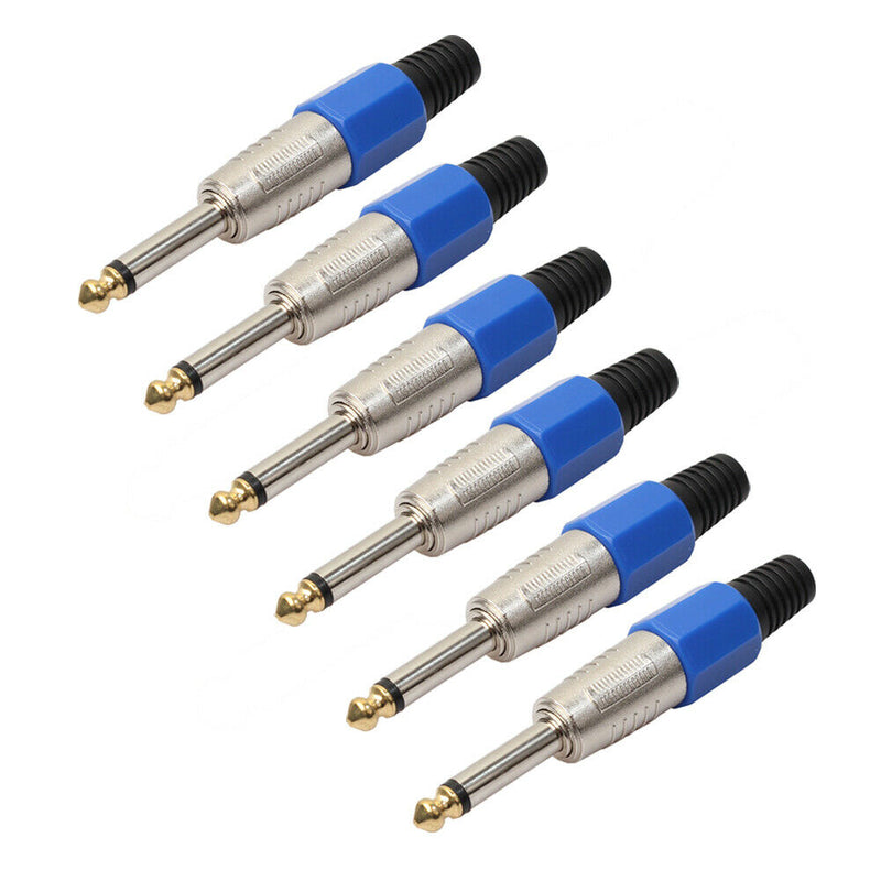 6xMono Sophomore Core Amplifier Microphone Plug 6.35mm Audio Jack Connector