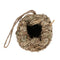 2 Style Handmade Straw Small Pet Bird Nest Pocket Birdhouse Hatch Rest Hut