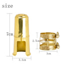 Solid Brass Alto Saxophone Mouthpiece Protective Cap with Ligature Fastener