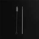 3PCs Reusable Clear Glass Water Drinking Straws with Brush Bar Accessor ksTEUS