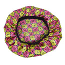 Night Sleep Cap Satin Hair Bonnet Hat Head Cover Wide Elastic Band Hair Loss Ca-