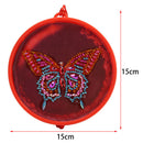 Shiny Butterfly 5D Diamond Painting LED Light Full Drill F. Home Decor w/ Tassel
