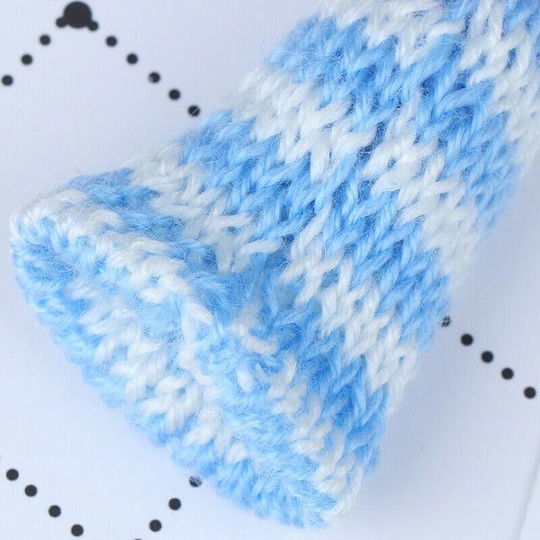 10Pcs Color Cute Knitting Mini Hats DIY Craft Supplie Headwear Toys Decortio@