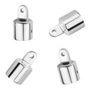 4x 316 Marine Stainless Steel Eye End Cap Bimini Top