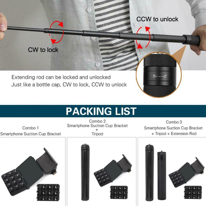 Sunnylife Folding Smartphone Suction Cup Bracket Holder for DJI Osmo Pocket