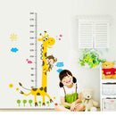 Cartoon Giraffe Height Stickers Wall Stickers Kindergarten Kids Room Decor A