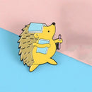 Creative Hedgehog Brooch Badge Fashion Pins Jacket Shirt Ornament (Style 3)