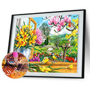 Colorful Flowers Rhinestone Full Round 5D DIY Diamond Painting Wall Picture
