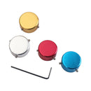 4pcs Aluminum Foot Nail Cap Protection Cap w/ Wrench for Guitar Effect Pedal