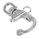 Stainless Steel 316 Ring Rotating Spring Shackle Quick Release Shackle D FCG