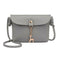 Simple PU Women Casual Shoulder Bags Pure Messenger Phone Handbag/Grey