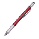 1PC Multi Functional Tool Tech Ballpoint Pen 6 in 1 Spirit Screwdrive Level K5O5