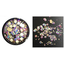 1 Box Square Flatback Glass Nail Rhinestones Mixed Nail Art Decoration Ston Z5D6