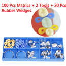 1Set Dental Orthodontic Sectional Contoured Matrice Matrix Ring Dental WedgeTool