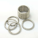 20pcs 2.5cm 3cm Mental Silvery O Ring Buckle for Strap Bags Keychian Decor