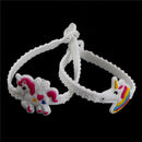 10pcs unicorn rubber bangle bracelet birthday party for kids wristband decor Z