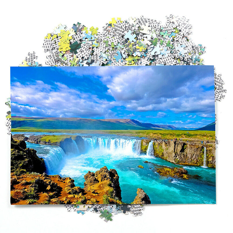 1000pcs River Scenery Puzzle Toys for Adults Children Assembling Picture