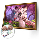 1000pcs DIY Leaves Lying Tiger Puzzle Educational Learning Assembling Toys