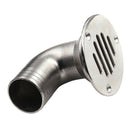316 Stainless Steel 90 Deg Elbow Floor Drain 32mm Hose RV Camper Heavy Duty