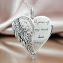 Fashion Heart Wings Stainless Steel Pendant Necklace Choker Women Jewelry Gif JR