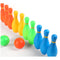 11cm Height Kids Plastic Bowling Set Outdoor Mini Educational Toys FT