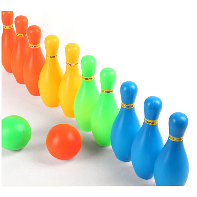 11cm Height Kids Plastic Bowling Set Outdoor Mini Educational Toys FT
