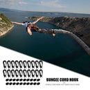20pcs Cord Hooks Kayak Bungee Karabiner Motorcycle Buckle Camping Tent Hook