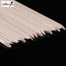 20Pcs Nail Art Orange Wood Stick Cuticle Pusher Remover Pedicure Manic QHS