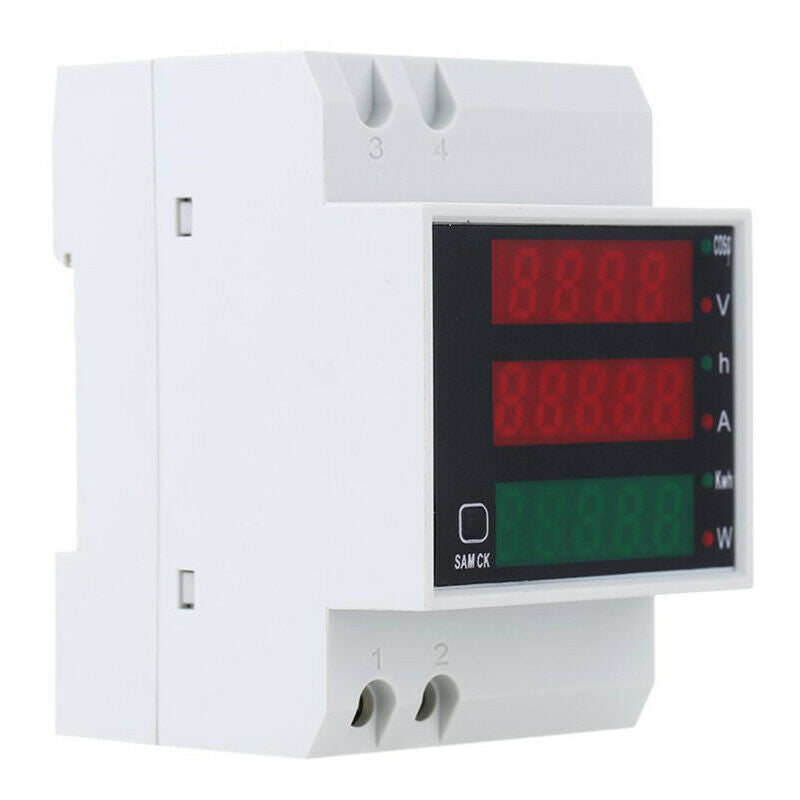 200-450V Multifunctional Ampere meter Digital DIN Rail Current Ampere meter A8U7