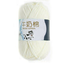 1 group Milk Cotton wool Yarn For Hand knitting Soft(white)Line rough about L8T7