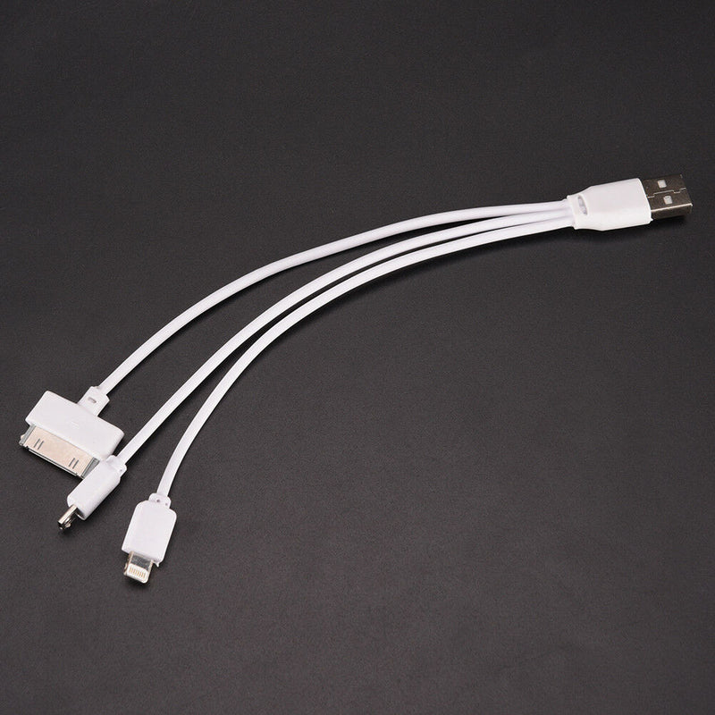 3-IN-1 DATA SYNC MOBILE PHONE CHARGER MULTI CABLE FIT MICRO USB / cda CYES