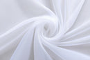 White Sheer Eyelet Telylene Window Treatment Curtain Drape Valance 1x2.1M