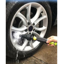 Automatic Scrubber Cleaning Brush W/ 2 Brush Heads, Car Wheel Tire Rim Brush