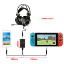 PG-9176 2In 1 Audio Converter Adapter For N-Switch Console to Earphone Headphone