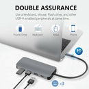 7 in 1 USB 3.1 Type C HUB Converter 4K HDMI 3x USB 3.0 SD TF 87W PD Adapter
