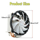 Quiet Fan 120mm LED RGB CPU Cooler  Sink for Intel Socket LGA 1156