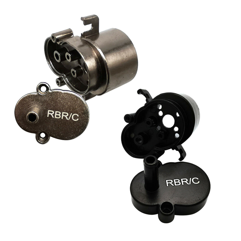 2Pcs RC Metal Gearbox Shell Cover for WPL D12 1:10 Trucks DIY Accessories