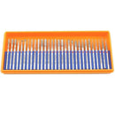 2X(30 Pcs Bur Diamond Grinding Head Set Coated Carving Burrs Rotary Tool Bi