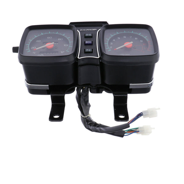 Motorcycle Instrument Odometer Speedometer and Tachometer with Bracket for